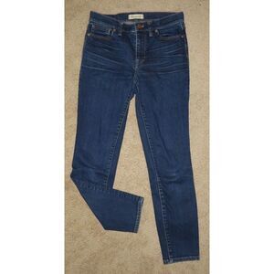 Women's Madewell Stretch Dark‎ Wash High Riser Skinny Jeans sz. 27